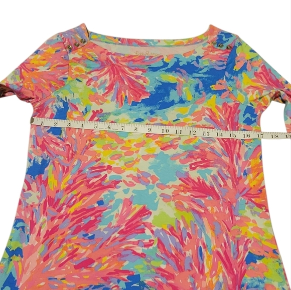 NWOT Lilly Pulitzer Sophie Pink Palm Beach Coral Dress UPF 50+ Medium # 17412 - Picture 5 of 7